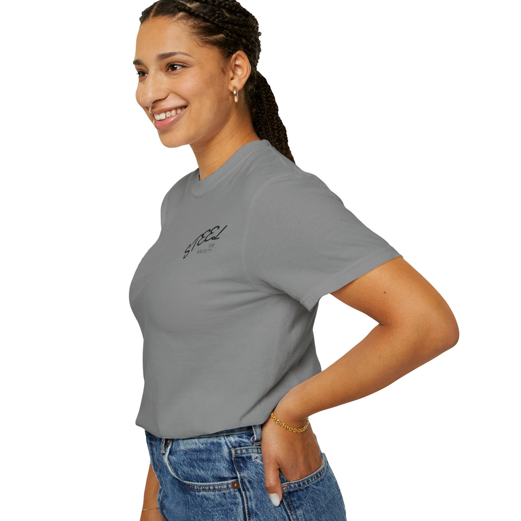 Steel Toe Society Graphic T-shirt | Work Boot Logo, Vintage Patch Design