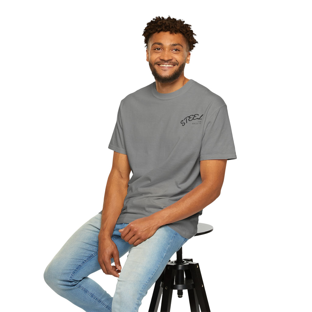 Steel Toe Society Graphic T-shirt | Work Boot Logo, Vintage Patch Design