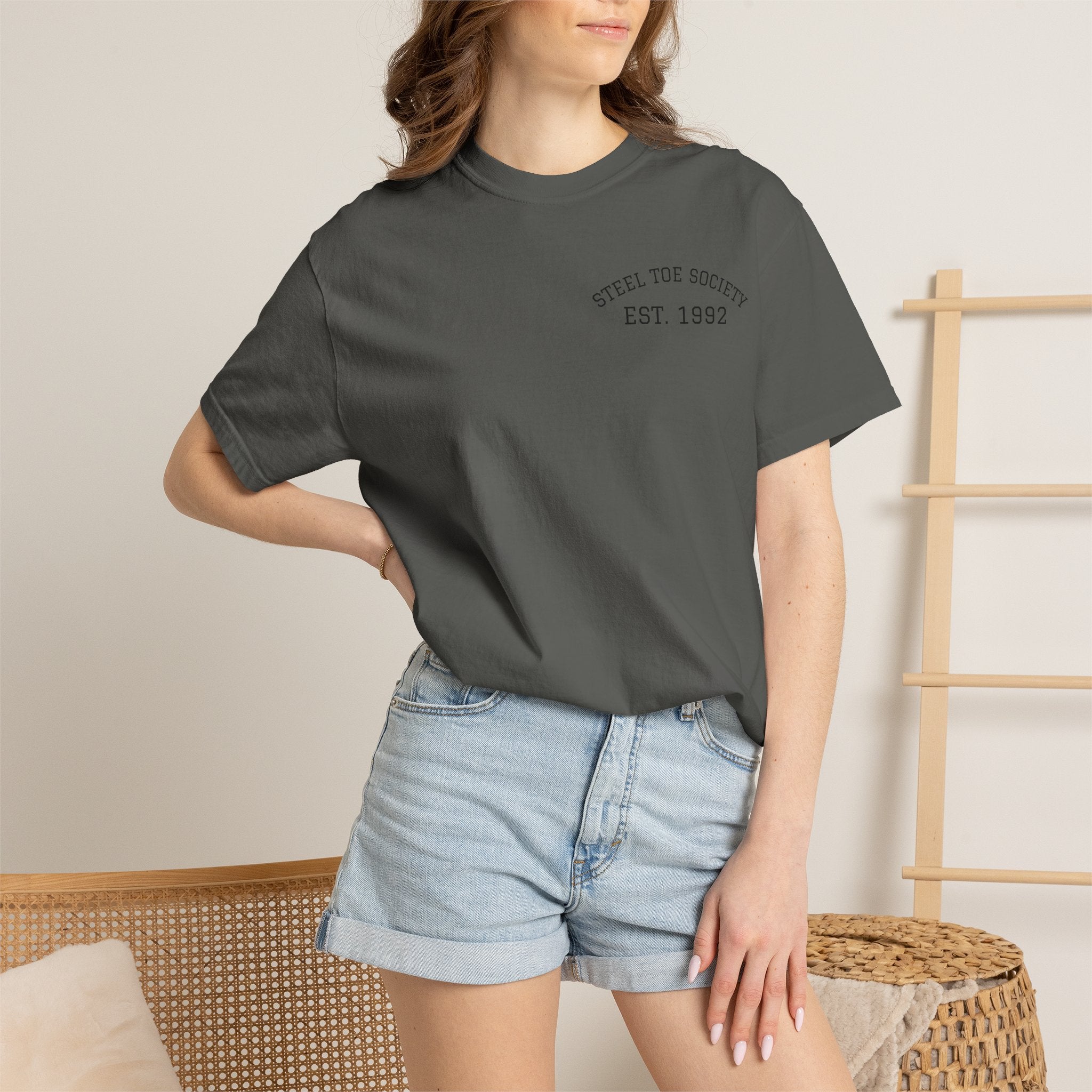 Steel Toe Society boot logo T-Shirt | Workwear vintage graphic