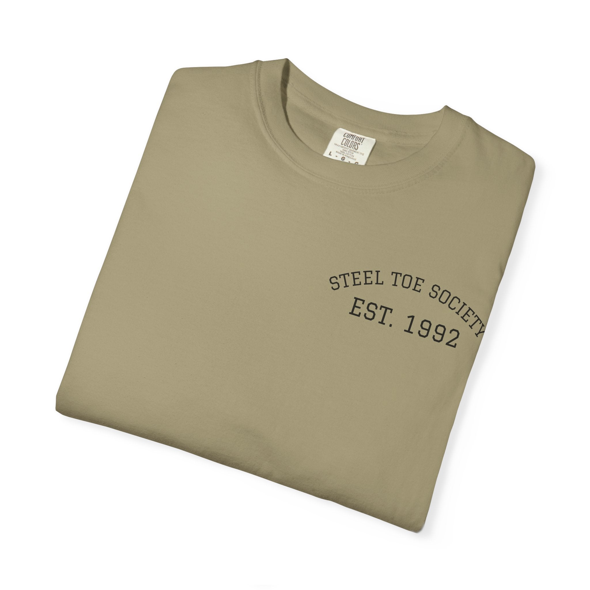 Steel Toe Society boot logo T-Shirt | Workwear vintage graphic