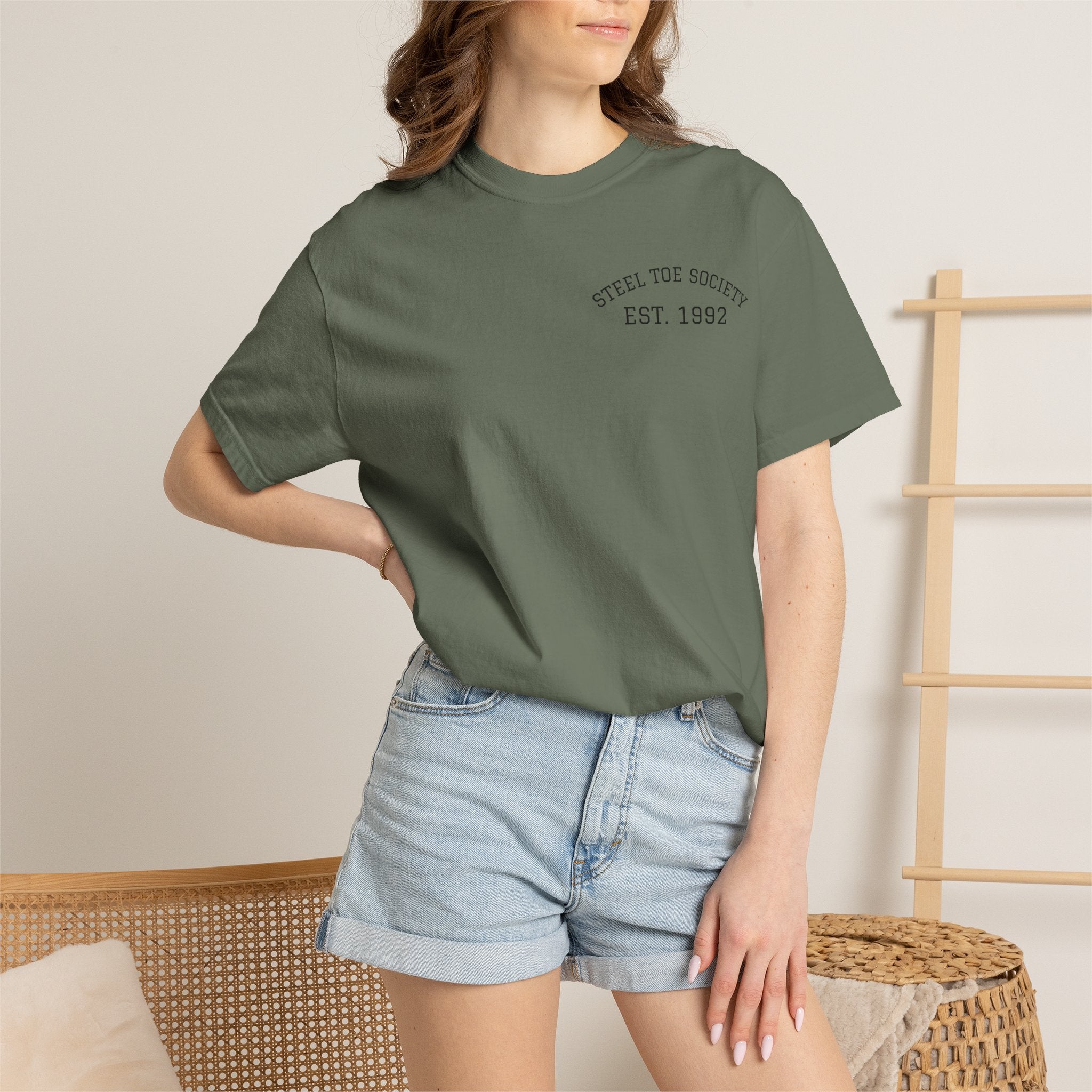 Steel Toe Society boot logo T-Shirt | Workwear vintage graphic