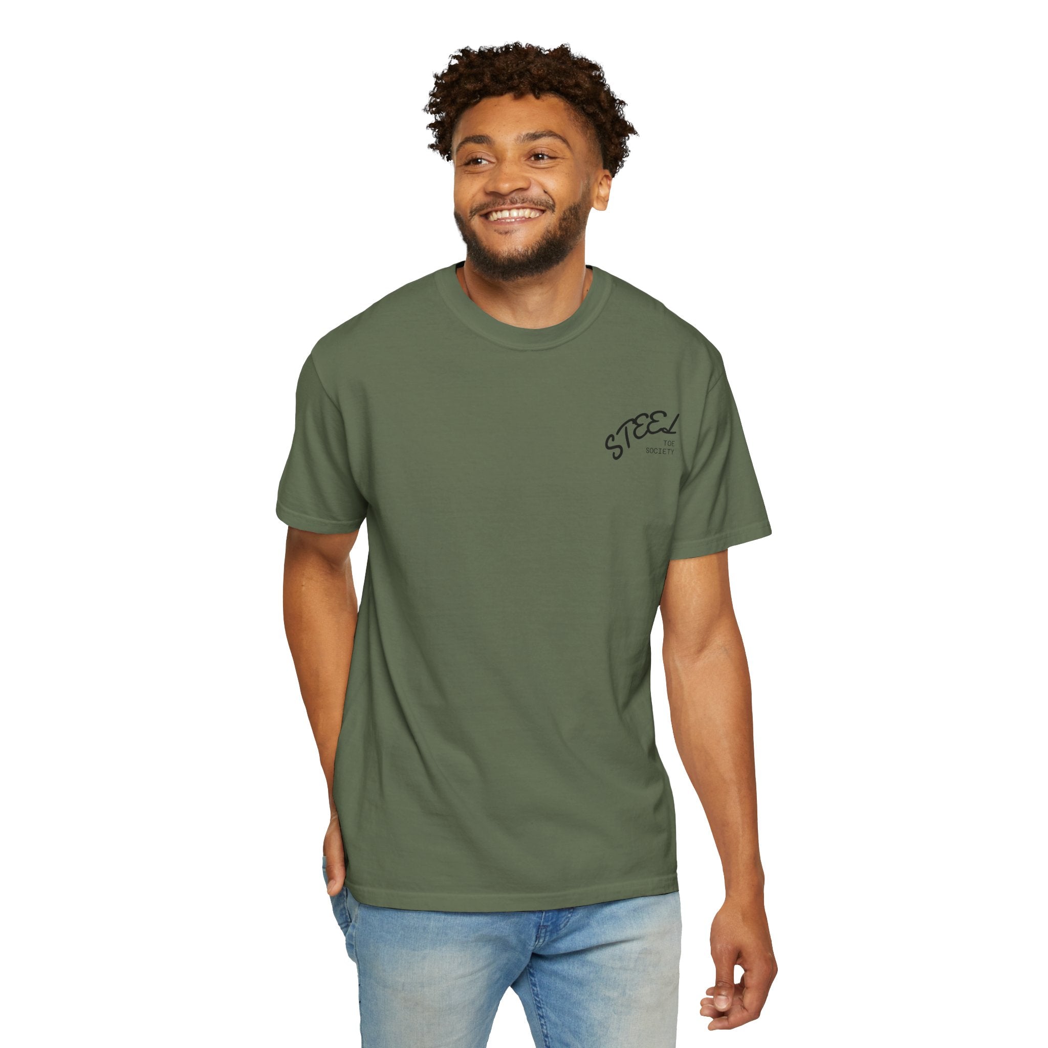 Steel Toe Society Graphic T-shirt | Work Boot Logo, Vintage Patch Design
