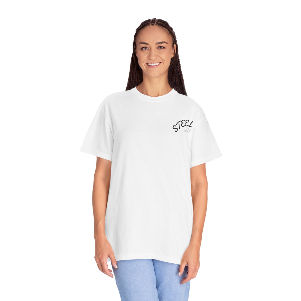 Steel Toe Society Graphic T-shirt | Work Boot Logo, Vintage Patch Design