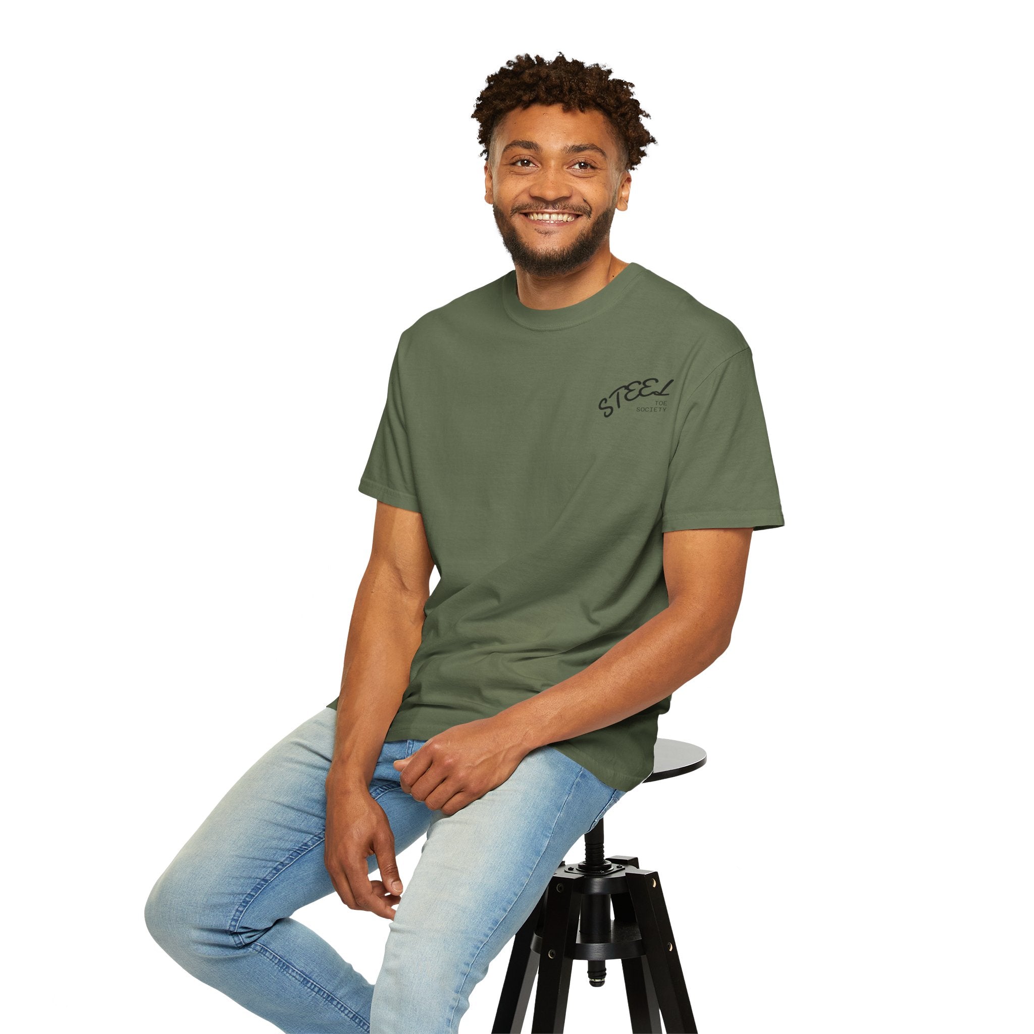 Steel Toe Society Graphic T-shirt | Work Boot Logo, Vintage Patch Design