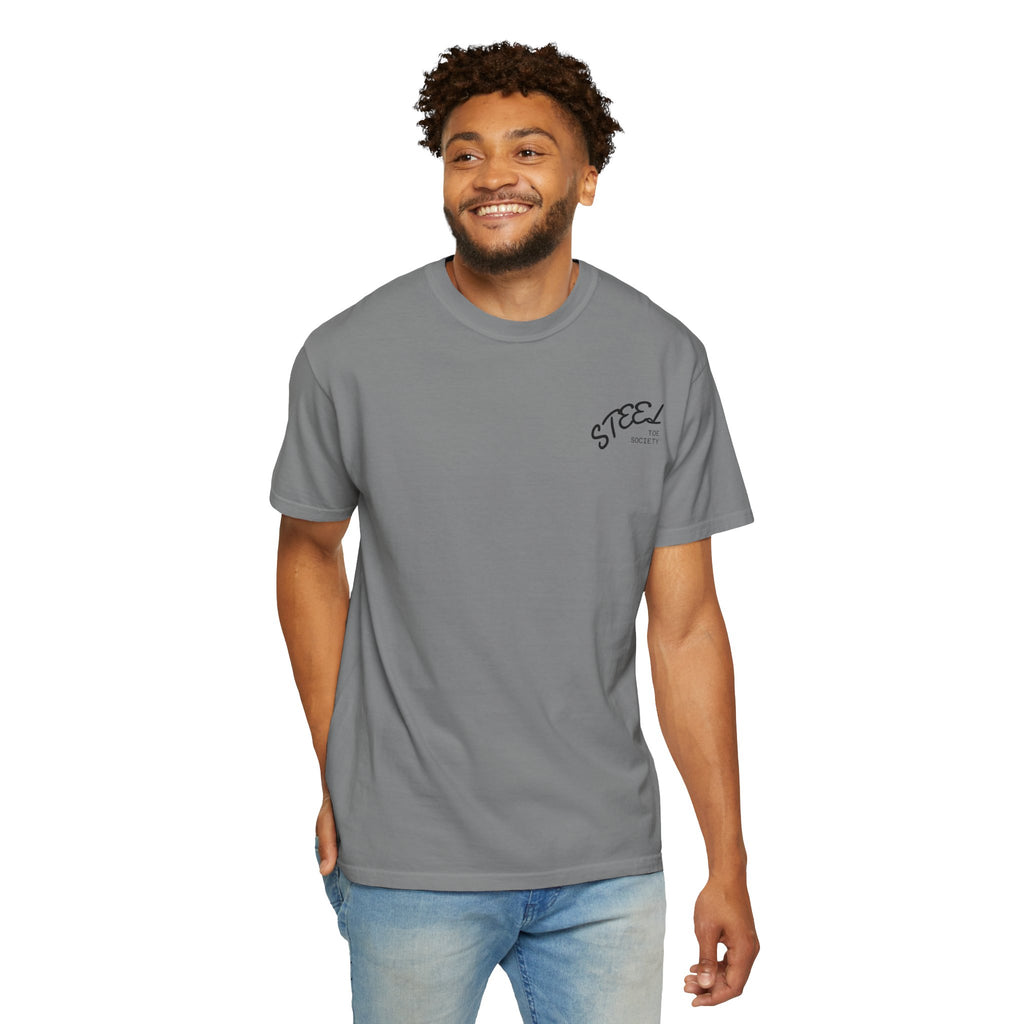 Steel Toe Society Graphic T-shirt | Work Boot Logo, Vintage Patch Design