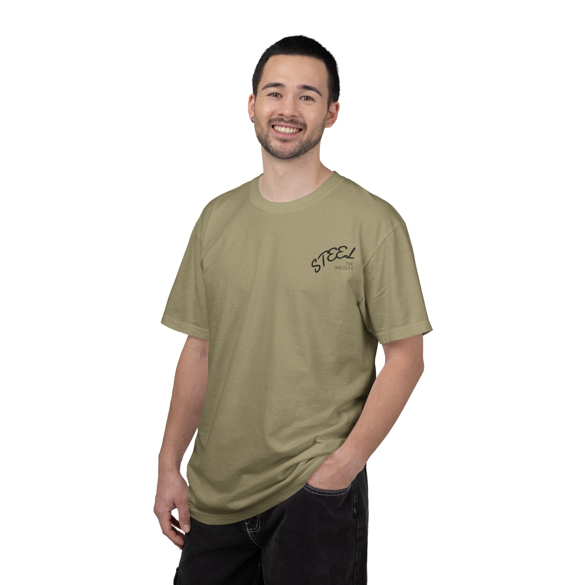 Steel Toe Society Graphic T-shirt | Work Boot Logo, Vintage Patch Design