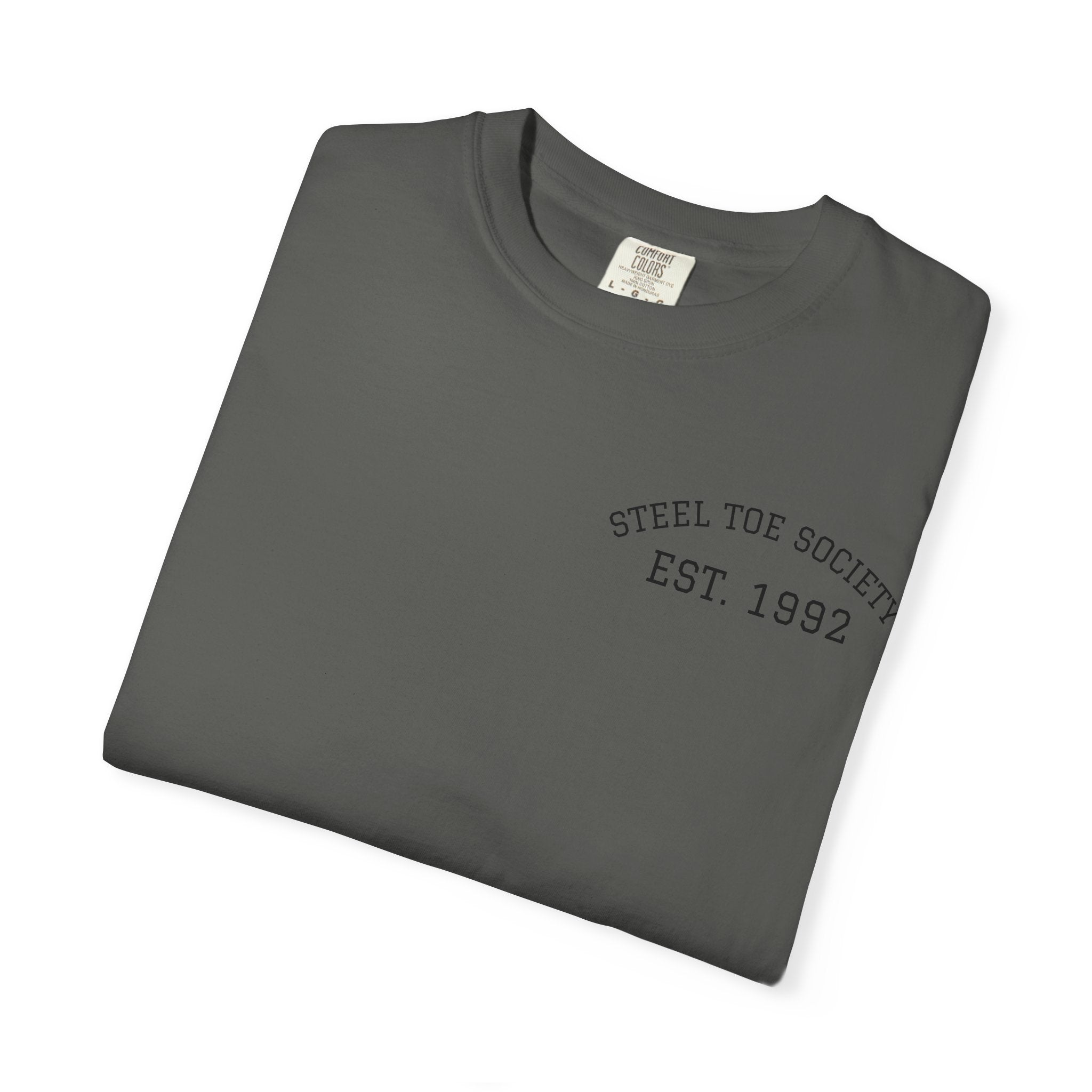 Steel Toe Society boot logo T-Shirt | Workwear vintage graphic