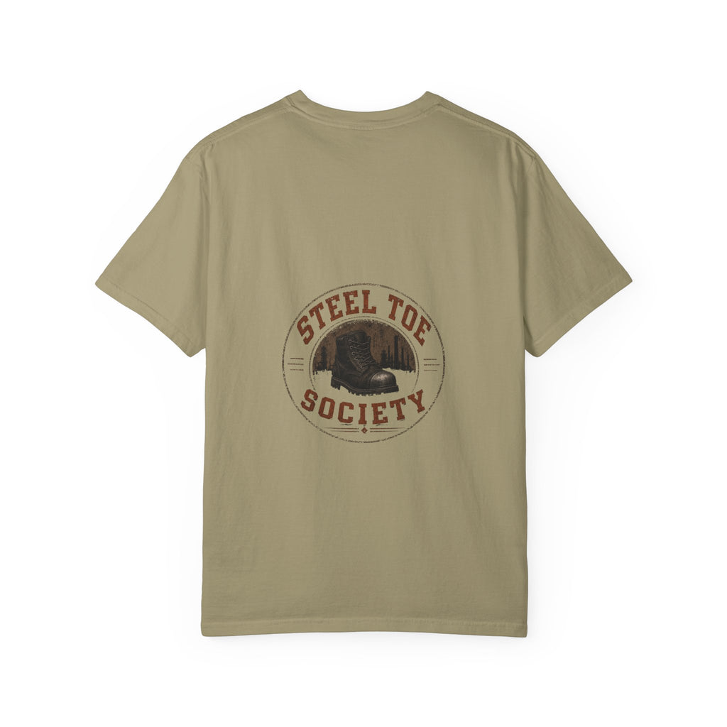 Steel Toe Society Graphic T-shirt | Work Boot Logo, Vintage Patch Design