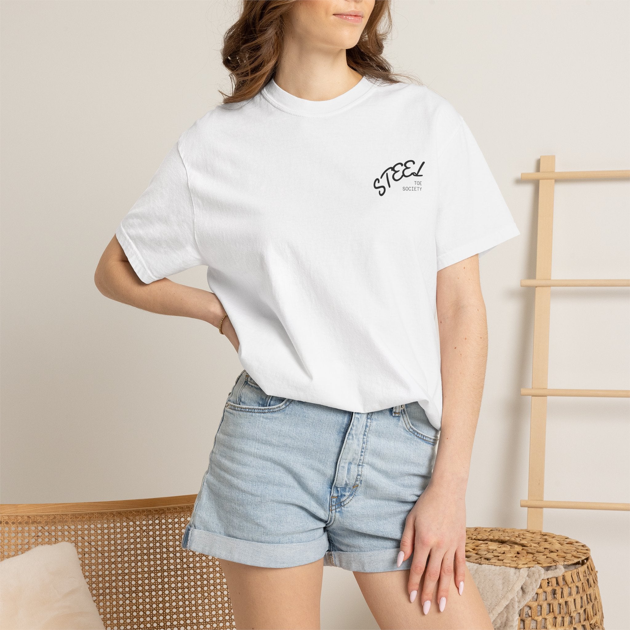 Steel Toe Society Graphic T-shirt | Work Boot Logo, Vintage Patch Design