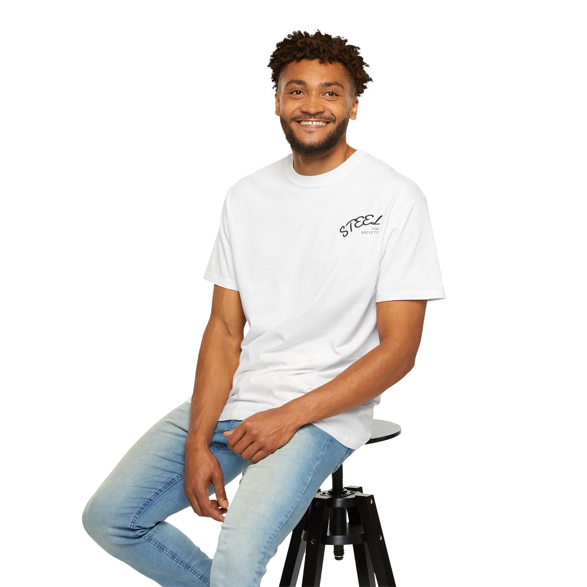 Steel Toe Society Graphic T-shirt | Work Boot Logo, Vintage Patch Design