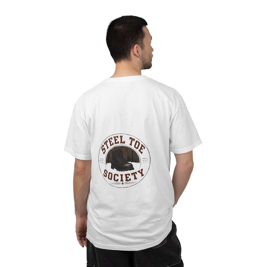 Steel Toe Society Graphic T-shirt | Work Boot Logo, Vintage Patch Design