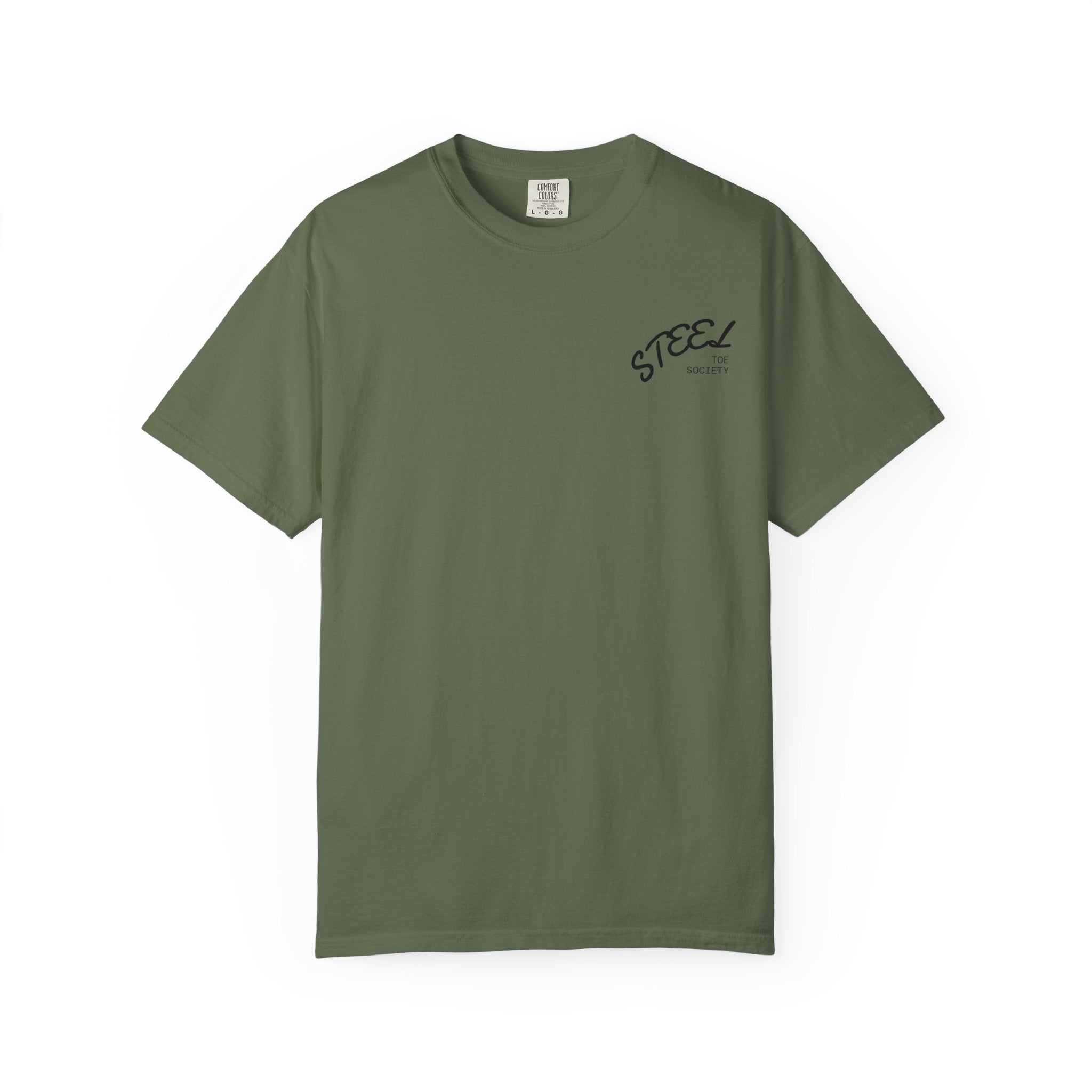 Steel Toe Society Graphic T-shirt | Work Boot Logo, Vintage Patch Design