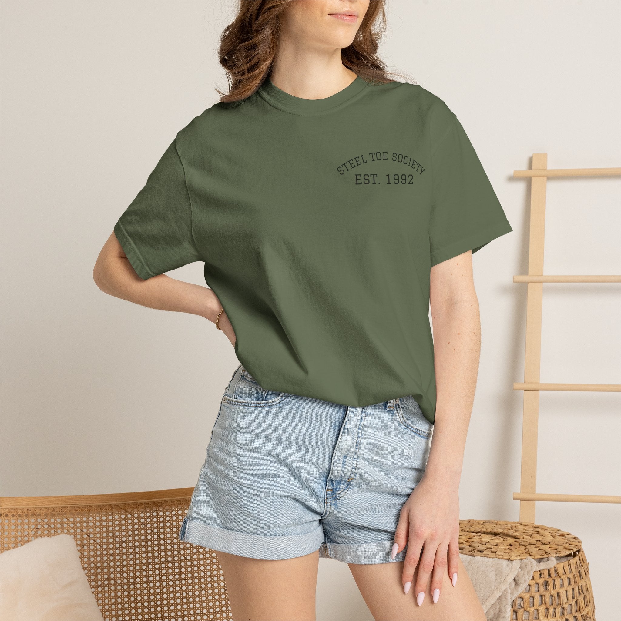 Steel Toe Society boot logo T-Shirt | Workwear vintage graphic