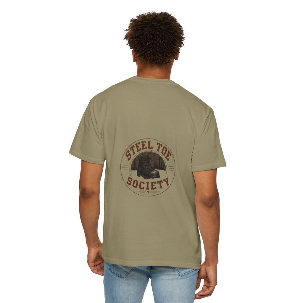 Steel Toe Society Graphic T-shirt | Work Boot Logo, Vintage Patch Design