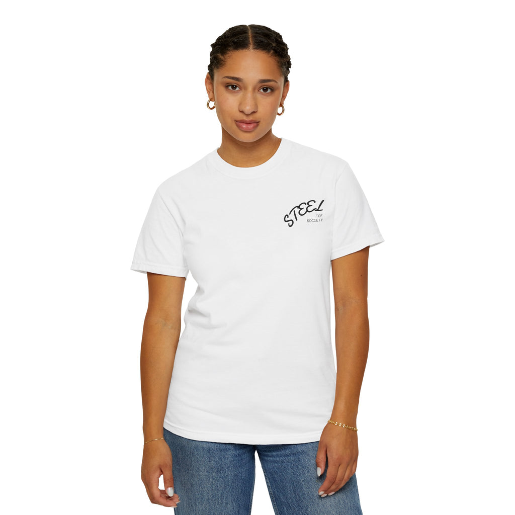 Steel Toe Society Graphic T-shirt | Work Boot Logo, Vintage Patch Design