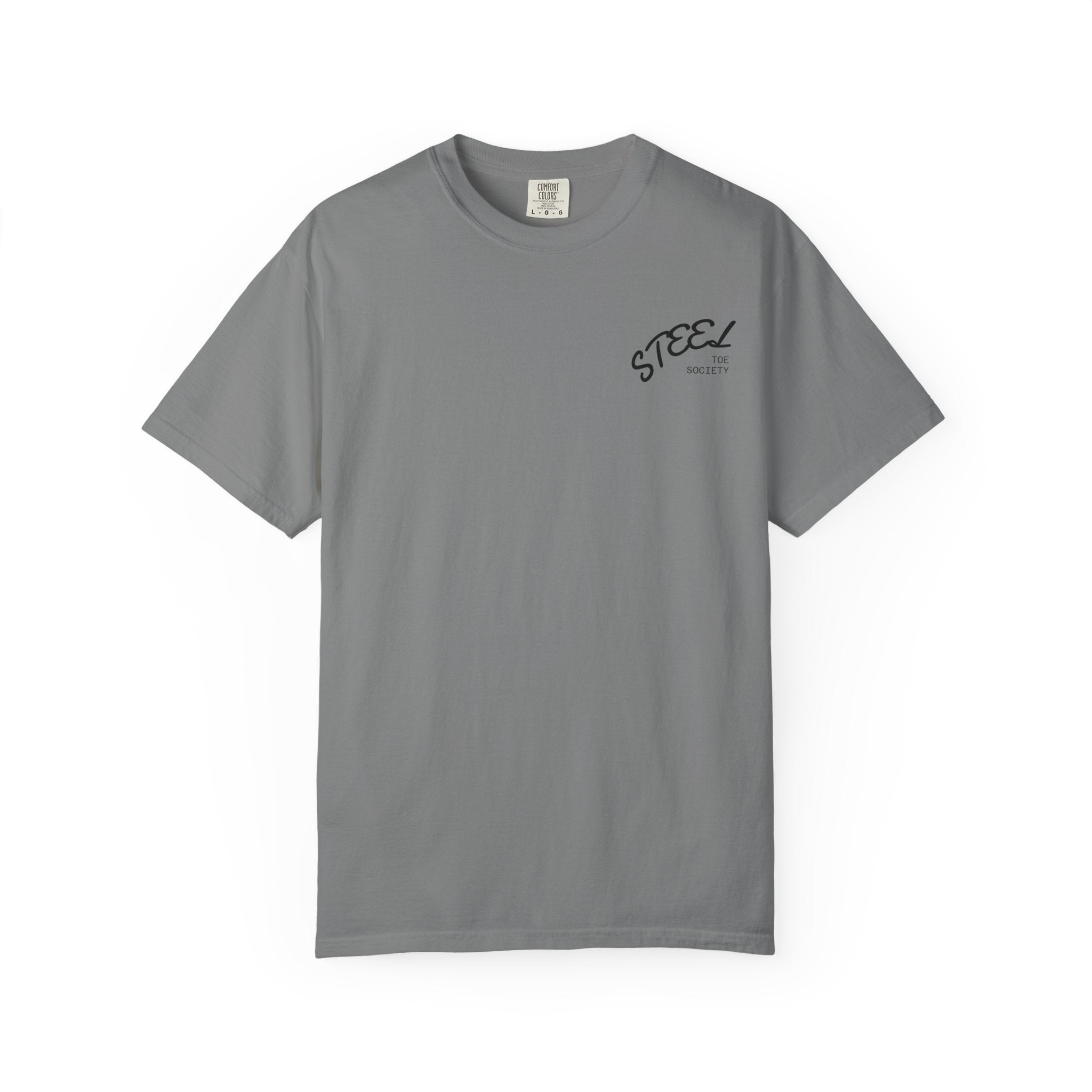 Steel Toe Society Graphic T-shirt | Work Boot Logo, Vintage Patch Design