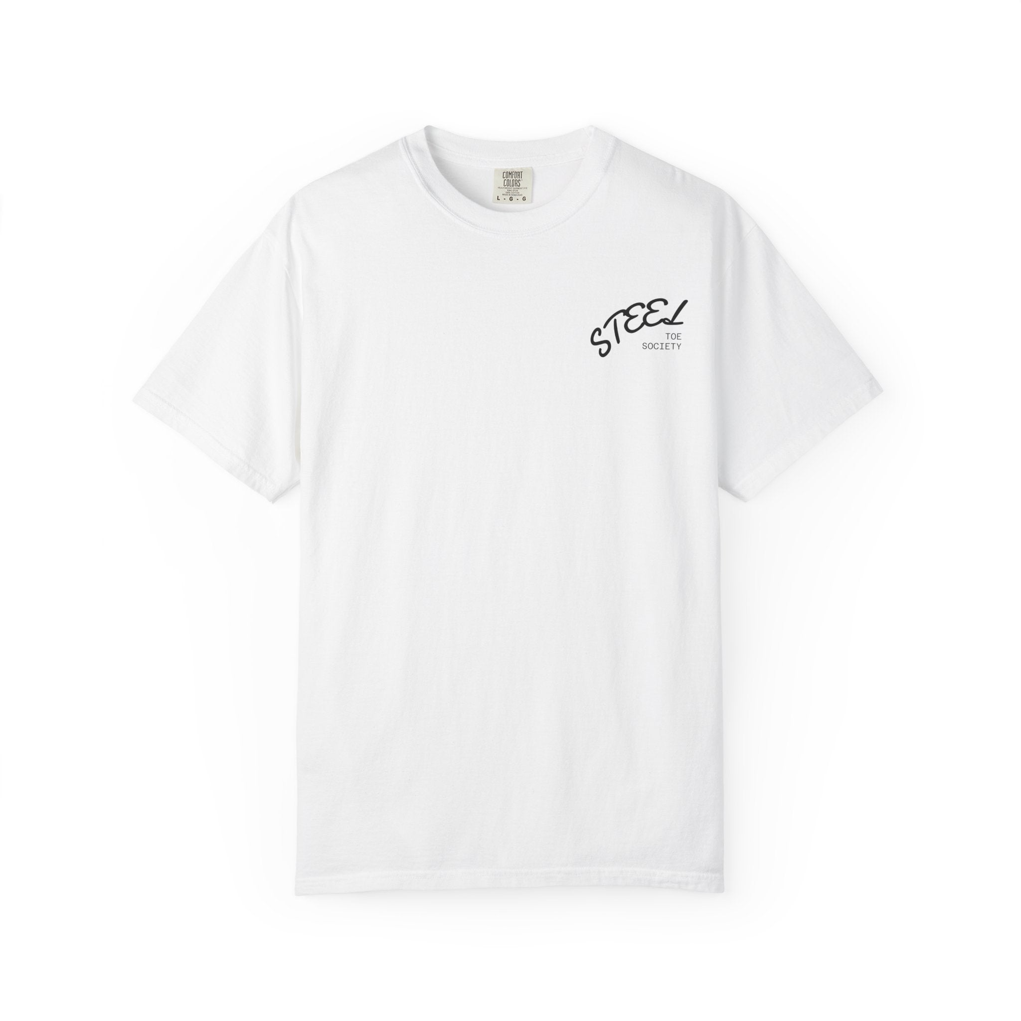 Steel Toe Society Graphic T-shirt | Work Boot Logo, Vintage Patch Design