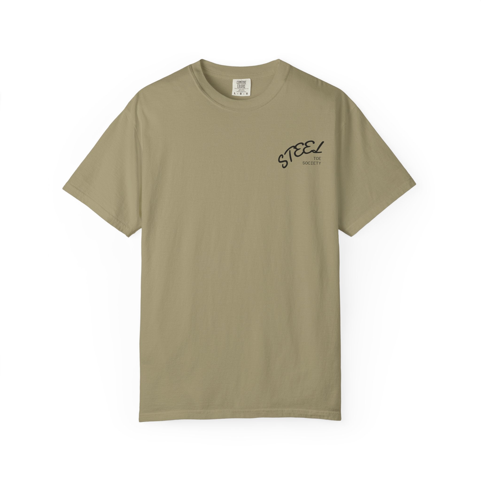 Steel Toe Society Graphic T-shirt | Work Boot Logo, Vintage Patch Design