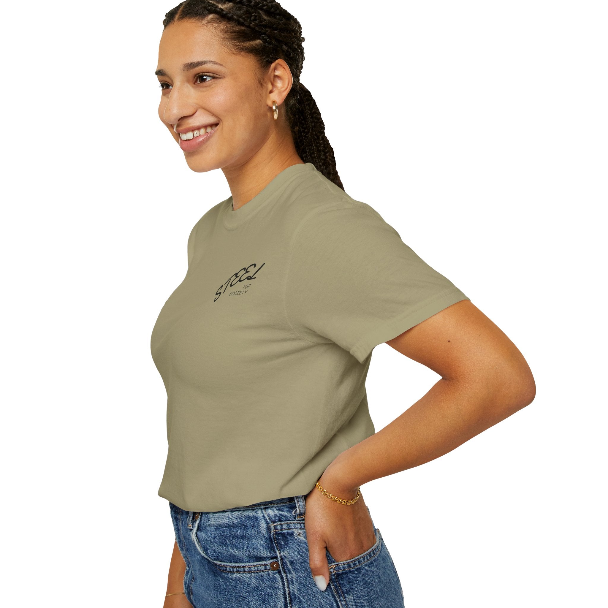 Steel Toe Society Graphic T-shirt | Work Boot Logo, Vintage Patch Design