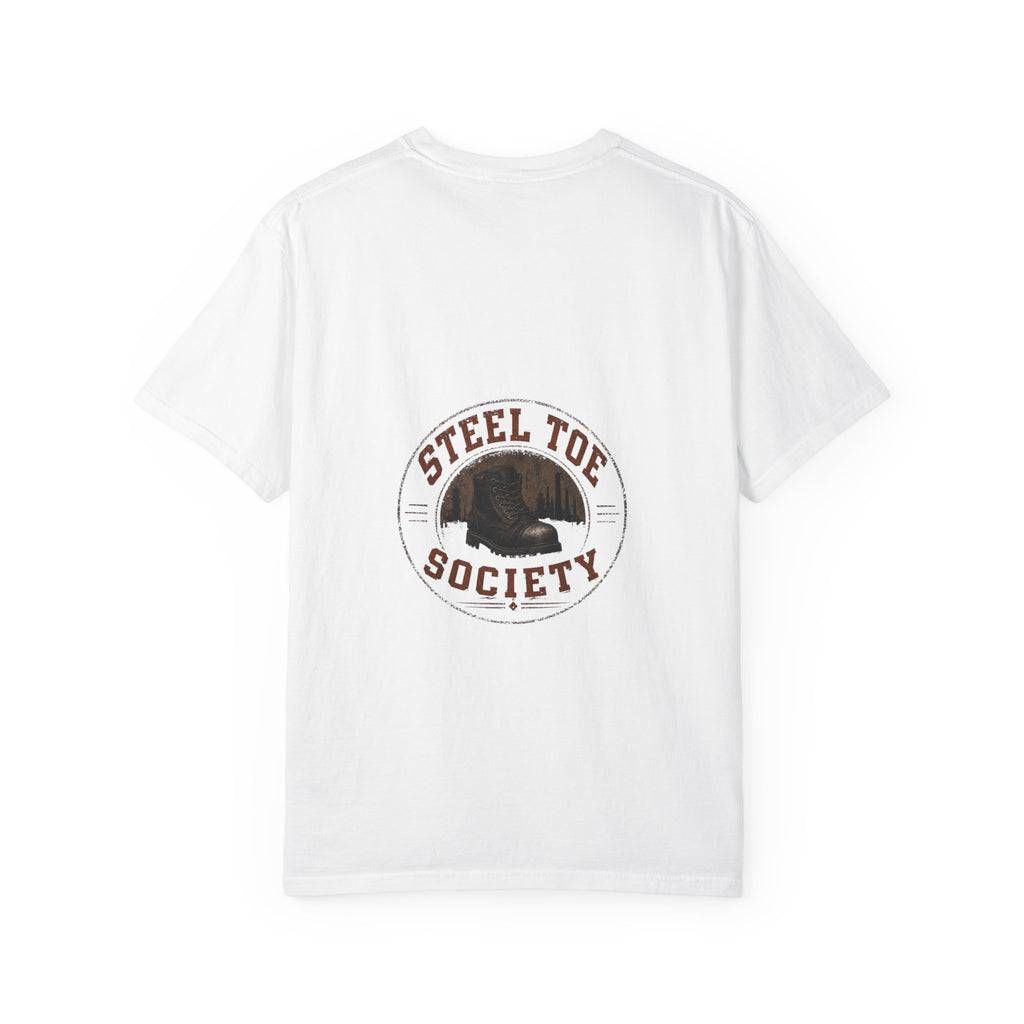 Steel Toe Society Graphic T-shirt | Work Boot Logo, Vintage Patch Design