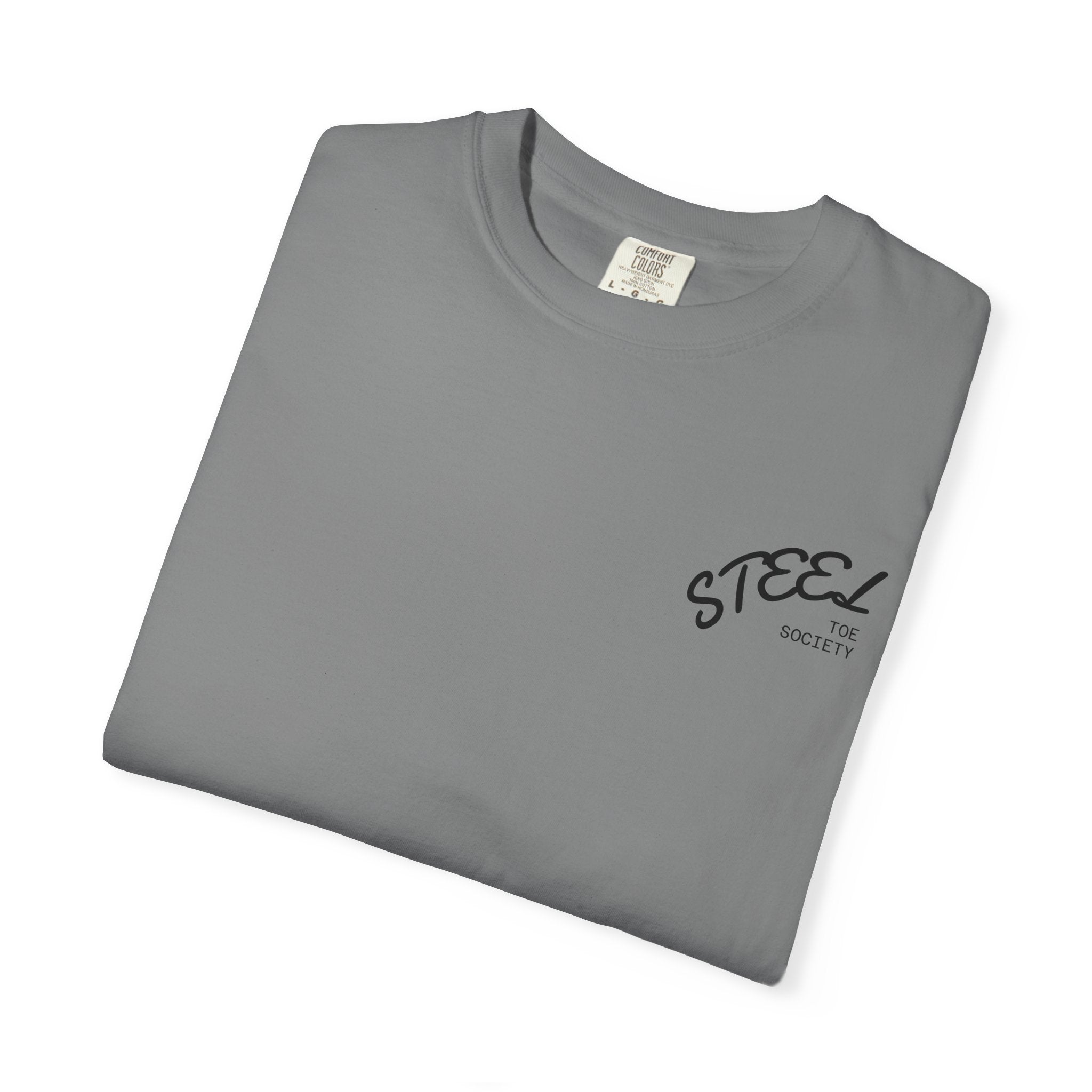 Steel Toe Society Graphic T-shirt | Work Boot Logo, Vintage Patch Design