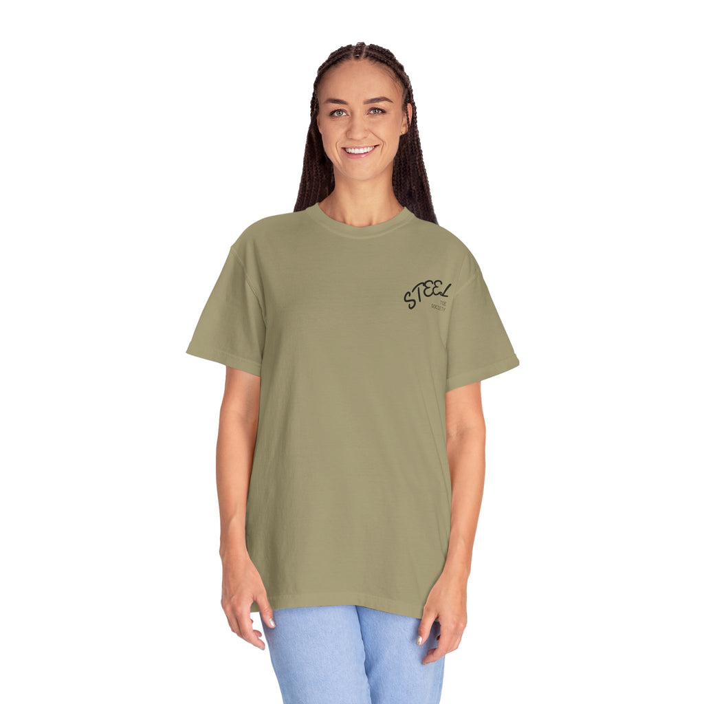Steel Toe Society Graphic T-shirt | Work Boot Logo, Vintage Patch Design
