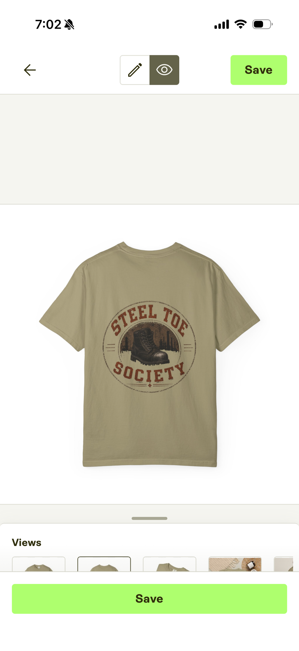 Steel Toe Society tee